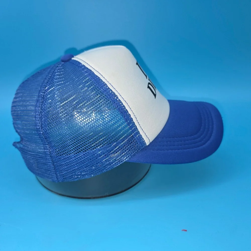 I Heart DILFS Trucker Hat Blue White Y2K Funny Graphic Snapback‎ Cap